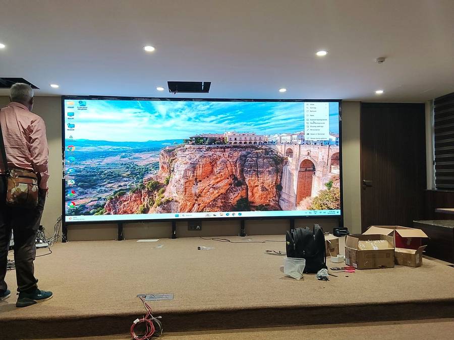 LED video wall — commissioned