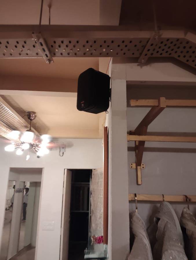 Retail — speaker installation detail